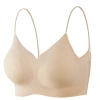 Spring and summer new fixed cup beauty back seamless halter bra, seamless vest for women, comfortable nude women's bra Item Picture